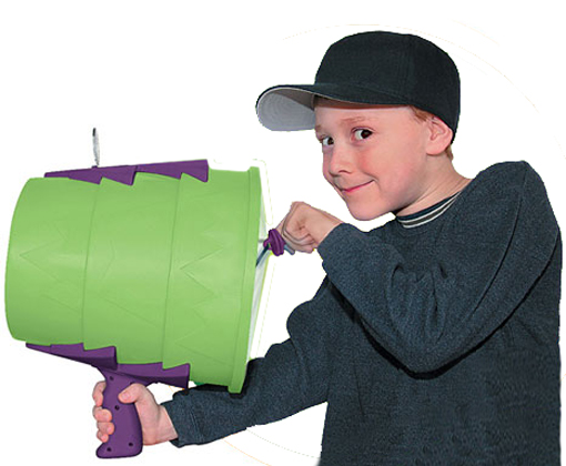Air Zooka Fun Air Launcher Blasting Cannon Shooting Blowing Outdoor Toy Gun Kid 
