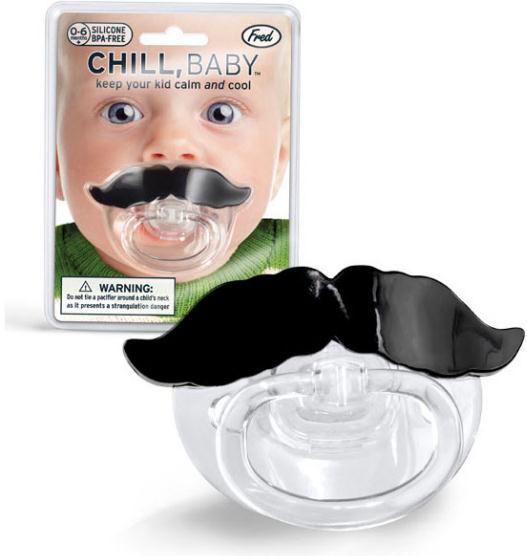 mustache pacifier