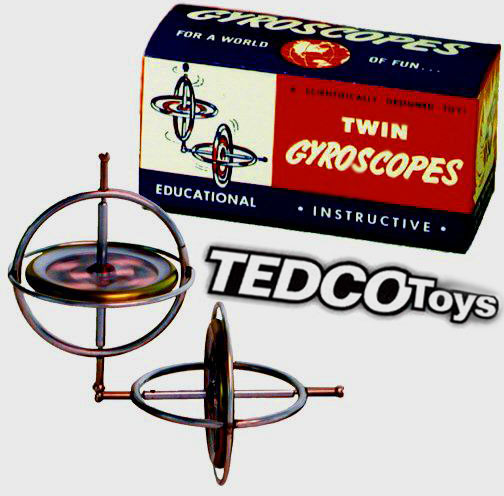 Gyroscope Original Tedco Gyroscopic Inertia Science Physics Toy Spin Top 