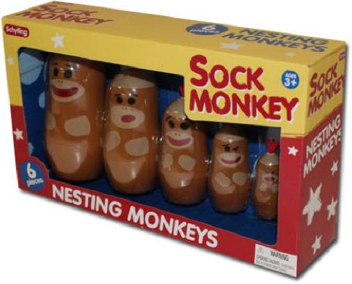 Nesting Sock Monkeys
