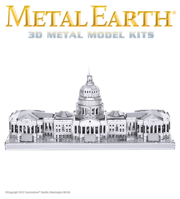 US Capitol Building Metal Earth 3D Metal Model 